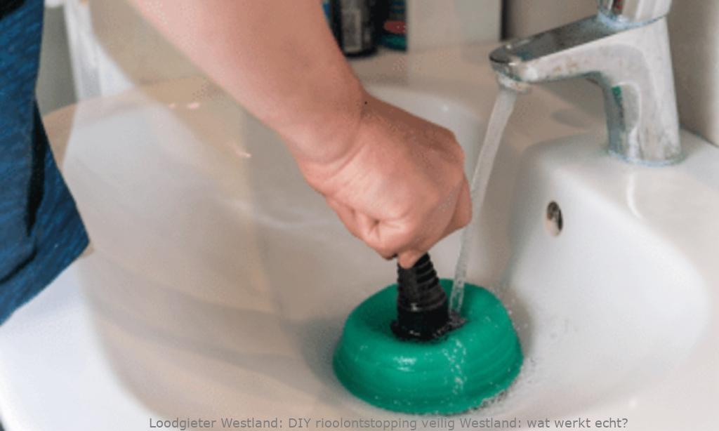 Diy Rioolontstopping Veilig Westland