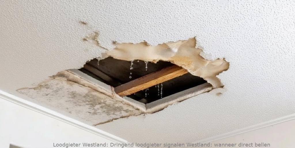 Dringend Loodgieter Signalen Westland